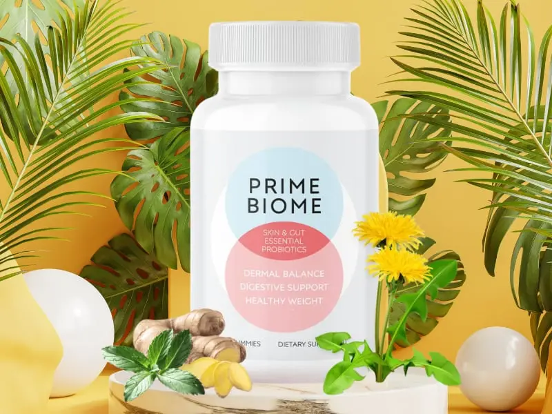 PrimeBiome bottle - natural skin supplement 